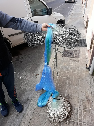 rete da pesca modello mareggiata